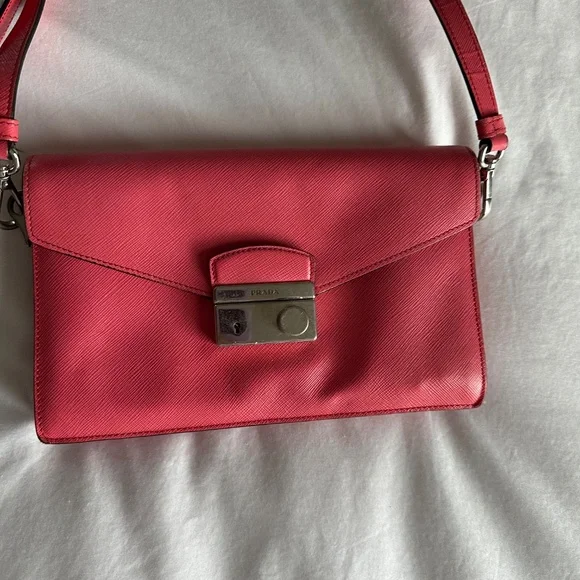 Prada Fuoco Saffiano Lux Leather Crossbody Bag BN0924 - Picture 4 of 10